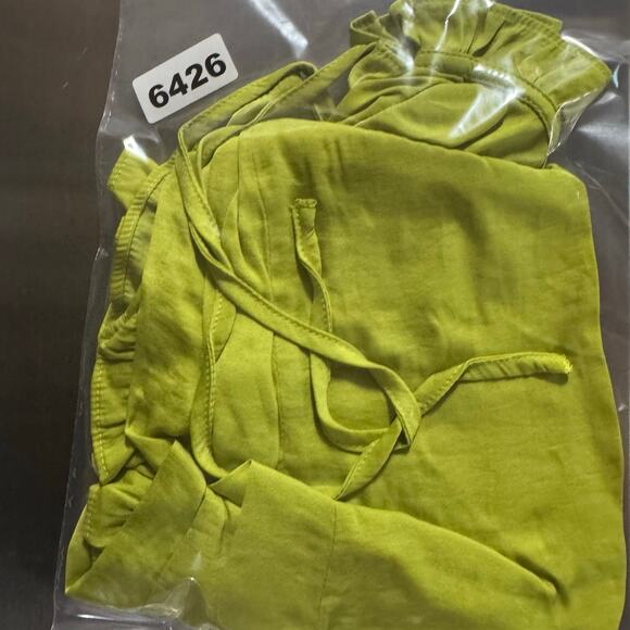 Cupcakes and Cashmere Anthropologie Ruffle Trim Sleeveless Top Size XL Green - Picture 7 of 7